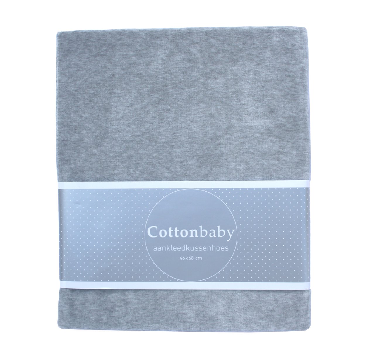 Housse de matelas à langer en velours, gris clair